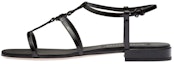 Buy (Women) MIU MIU Leather Open-Toe Flat 'Fashion Sandal Black' 5X896D_XUW_F0002_F_010