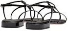 Shop (Women) MIU MIU Leather Open-Toe Flat 'Fashion Sandal Black' 5X896D_XUW_F0002_F_010