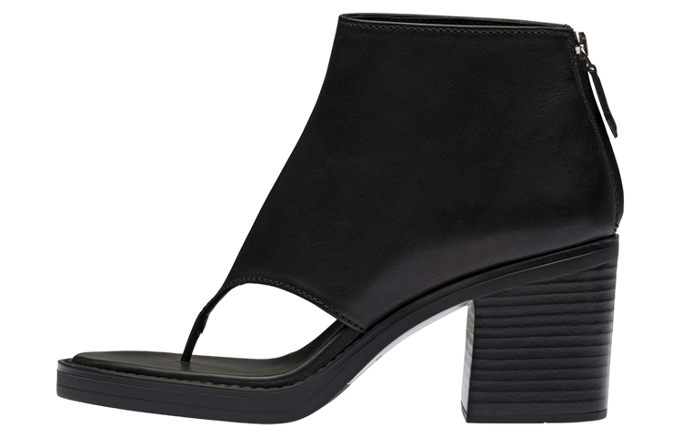 Buy (W) Booties Peep Toe Kulit MIU MIU 'Hitam' dengan Ritsleting 5TK057_3AQP_F0002_F_M080