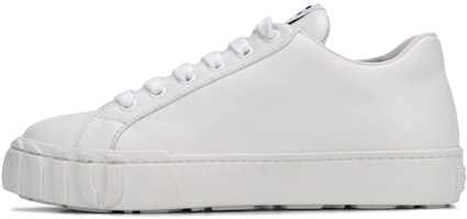 (Women) MIU MIU Leather Platform Sneakers 'White Fashion' 5E187D_3AQN_F0009_F_005 (Women) MIU MIU Leather Platform Sneakers 'White Fashion' 5E187D_3AQN_F0009_F_005