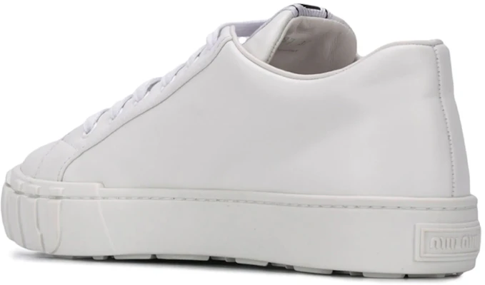 (Women) MIU MIU Leather Platform Sneakers 'White Fashion' 5E187D_3AQN_F0009_F_005 Purchase (Women) MIU MIU Leather Platform Sneakers 'White Fashion' 5E187D_3AQN_F0009_F_005