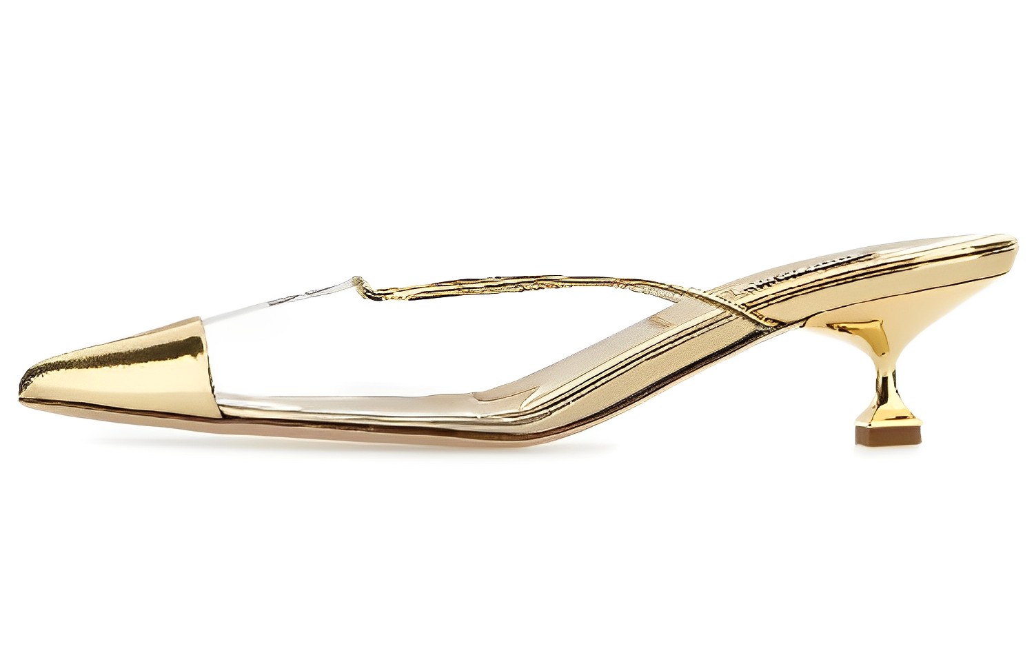 Buy (Women) MIU MIU Leather Plexi Fashion Sandal 'Gold' 5I897D_3LLU_F0522_F_045