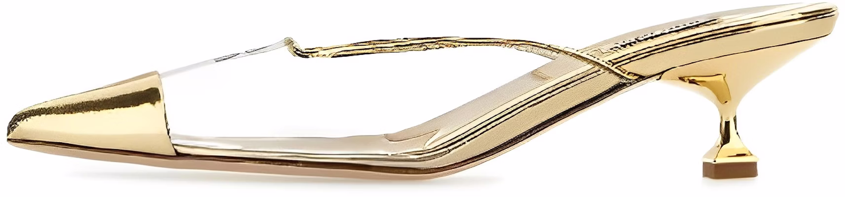 (Women) MIU MIU Leather Plexi Fashion Sandal 'Gold' 5I897D_3LLU_F0522_F_045 Buy (Women) MIU MIU Leather Plexi Fashion Sandal 'Gold' 5I897D_3LLU_F0522_F_045