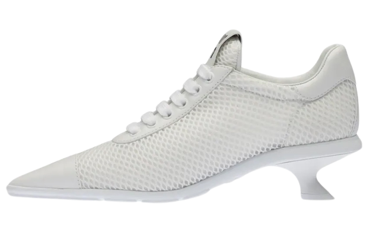 (Women) MIU MIU Leather Pointed Toe High Heel 'White Fashion' 5E743D_77T_F0009_F_055