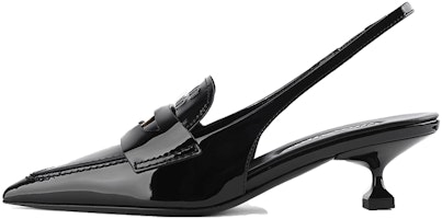 (Women) MIU MIU Leather Pointed Toe Stiletto 'Black Logo' 5D901D_JHR_F0002_F_045 (Women) MIU MIU Leather Pointed Toe Stiletto 'Black Logo' 5D901D_JHR_F0002_F_045