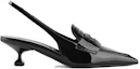 Order (W) ミュウミュウ ロゴ入り黒革ポインテッドトゥスティレット 5D901D_JHR_F0002_F_045