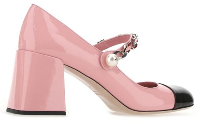 Miu Miu 皮革高跟鞋 女款 粉色 Purchase Miu Miu 皮革高跟鞋 女款 粉色