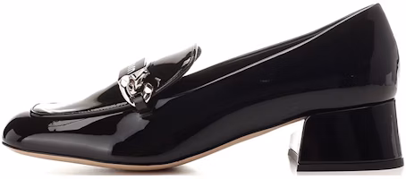 (Women) MIU MIU Leather Round Toe Slip-On 'Black Chunky Heel' 5D951D_069_F0002_F_035 (Women) MIU MIU Leather Round Toe Slip-On 'Black Chunky Heel' 5D951D_069_F0002_F_035