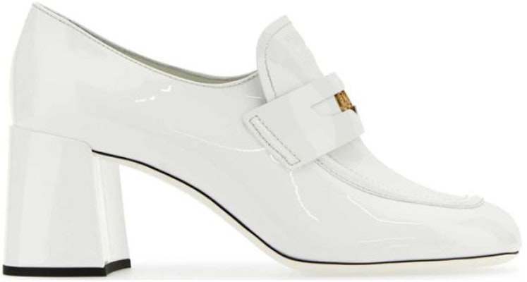 (W) MIU MIU Slip-On Kulit 'White Block Heel' Putih 5D950D_JHR_F0009_F_065 Order (W) MIU MIU Slip-On Kulit 'White Block Heel' Putih 5D950D_JHR_F0009_F_065