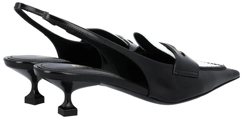 (W) Sandalias de Cuero MIU MIU 'Negro y Blanco' 5D774D_AZE_F0967_F_045 Lookbook (W) Sandalias de Cuero MIU MIU 'Negro y Blanco' 5D774D_AZE_F0967_F_045