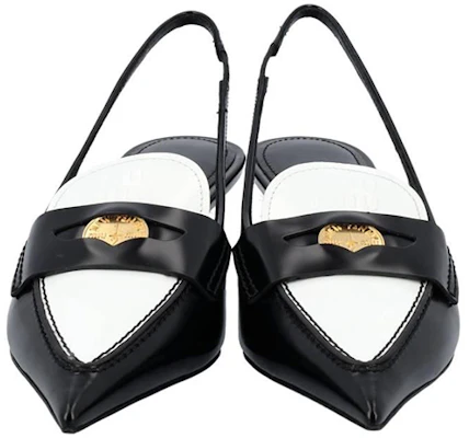 (W) Sandalias de Cuero MIU MIU 'Negro y Blanco' 5D774D_AZE_F0967_F_045 Shop (W) Sandalias de Cuero MIU MIU 'Negro y Blanco' 5D774D_AZE_F0967_F_045