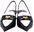 Shop (W) Sandalias de Cuero MIU MIU 'Negro y Blanco' 5D774D_AZE_F0967_F_045