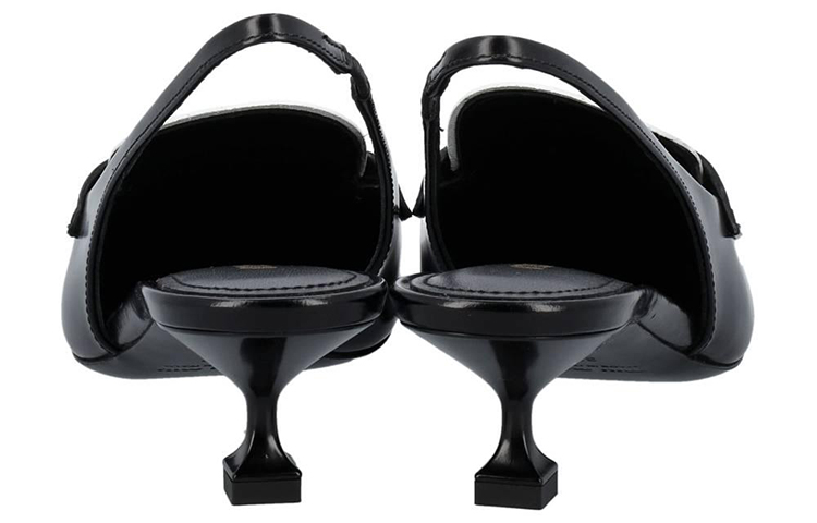 Purchase (W) Sandalias de Cuero MIU MIU 'Negro y Blanco' 5D774D_AZE_F0967_F_045