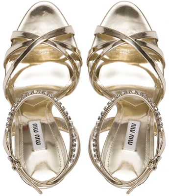 (Women) MIU MIU Leather Sandals 'Metallic Gold' 5X847D_3L0M_F0846_F_105 Lookbook (Women) MIU MIU Leather Sandals 'Metallic Gold' 5X847D_3L0M_F0846_F_105