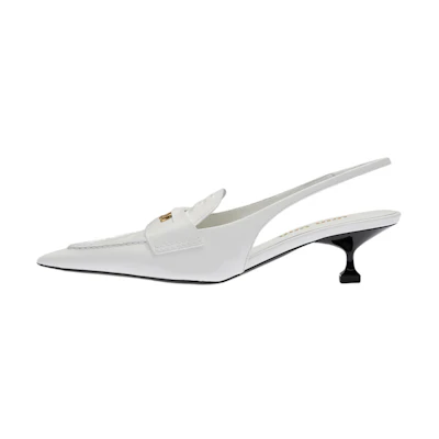 (W) MIU MIU Leather Sandals 'White'