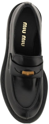 (Women) MIU MIU Leather Slip-On Platform 'Black' 5D926D_B4L_F0002_F_055 Shop (Women) MIU MIU Leather Slip-On Platform 'Black' 5D926D_B4L_F0002_F_055