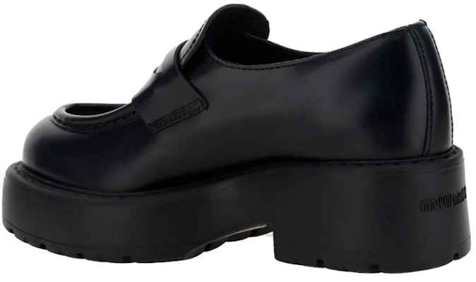 (Women) MIU MIU Leather Slip-On Platform 'Black' 5D926D_B4L_F0002_F_055 Purchase (Women) MIU MIU Leather Slip-On Platform 'Black' 5D926D_B4L_F0002_F_055