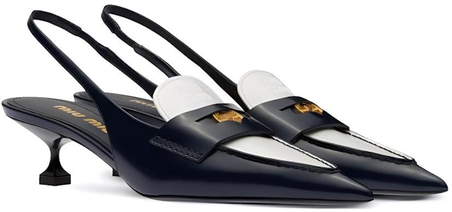 (W) MIU MIU Kulit Slip-On Hujung Runcing Stiletto 'Biru Putih' 5D901D_276_F0967_F_045 Lookbook (W) MIU MIU Kulit Slip-On Hujung Runcing Stiletto 'Biru Putih' 5D901D_276_F0967_F_045