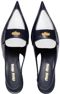 (W) MIU MIU Kulit Slip-On Hujung Runcing Stiletto 'Biru Putih' 5D901D_276_F0967_F_045 Shop (W) MIU MIU Kulit Slip-On Hujung Runcing Stiletto 'Biru Putih' 5D901D_276_F0967_F_045