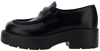 (Women) MIU MIU Leather Slip-On Platform 'Black' 5D926D_B4L_F0002_F_055 (Women) MIU MIU Leather Slip-On Platform 'Black' 5D926D_B4L_F0002_F_055