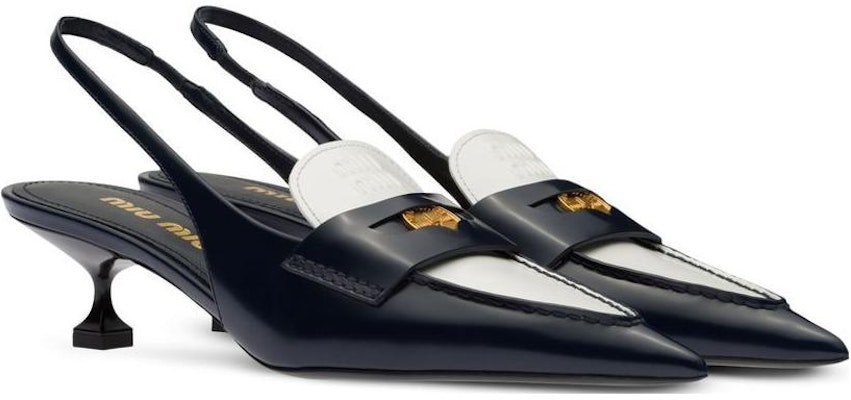 (W) MIU MIU Kulit Slip-On Hujung Runcing Stiletto 'Biru Putih' 5D901D_276_F0967_F_045 Order (W) MIU MIU Kulit Slip-On Hujung Runcing Stiletto 'Biru Putih' 5D901D_276_F0967_F_045