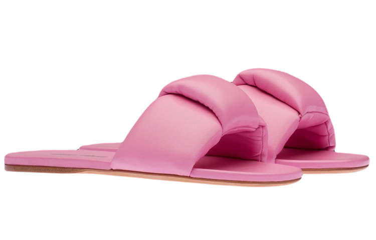 Lookbook (W) MIU MIU 皮革拖鞋 '粉色' 5XX546_LYB_F0638_F_005