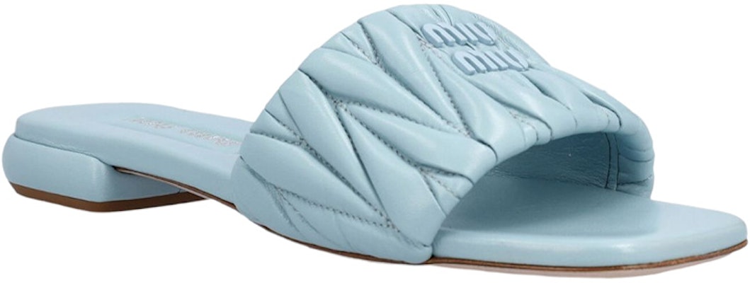 (W) MIU MIU Sandal Kulit Blue dengan Toe Ring 5XX605_3LM5_F0103_F_0012 Lookbook (W) MIU MIU Sandal Kulit Blue dengan Toe Ring 5XX605_3LM5_F0103_F_0012