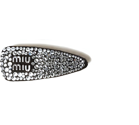 (W) 미우미우 레터 로고 헤어 클립 여성용 - 블랙 5IF092_2CPY_F0002 Buy (W) 미우미우 레터 로고 헤어 클립 여성용 - 블랙 5IF092_2CPY_F0002