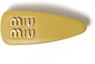 Buy (W) 미우미우 레터 로고 가죽 헤어 클립 옐로우 5IF092_038_F068X