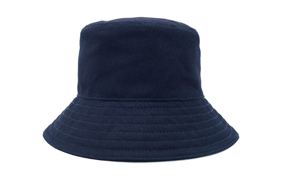 Shop (Women) MIU MIU Letter Print Cotton Bucket Hat Women’s - Dark Blue 5HC196-2DXI-F022X