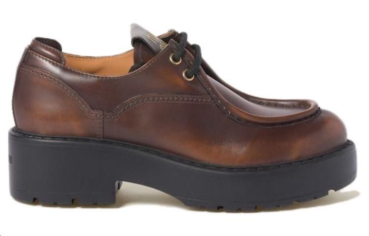 Order (W) MIU MIU Mocassins ''Confortables Polyvalents Marron'' 5E964D_3KY8_F0038_F_055
