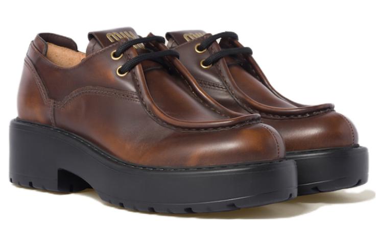 Lookbook (W) MIU MIU Mocassins ''Confortables Polyvalents Marron'' 5E964D_3KY8_F0038_F_055