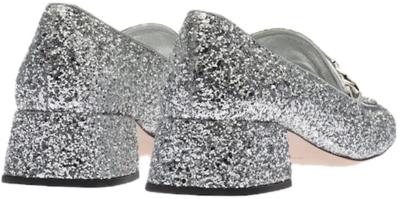 MIU MIU 缪缪 套腳百搭 樂福鞋 3.5cm 女款 閃粉 Shop MIU MIU 缪缪 套腳百搭 樂福鞋 3.5cm 女款 閃粉