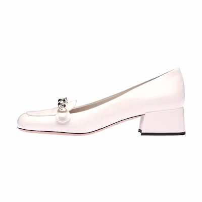 (W) MIU MIU Loafer 'Patent White'