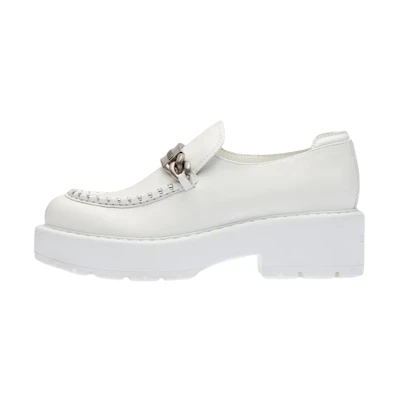 (W) MIU MIU Loafer 'White Leather'