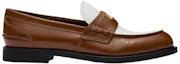 Order (W) MIU MIU Mocassins Talons Bas ''Blanc Marron'' 5D773D_AZE_F070D_F_020