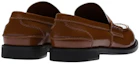 Shop (W) MIU MIU Mocassins Talons Bas ''Blanc Marron'' 5D773D_AZE_F070D_F_020