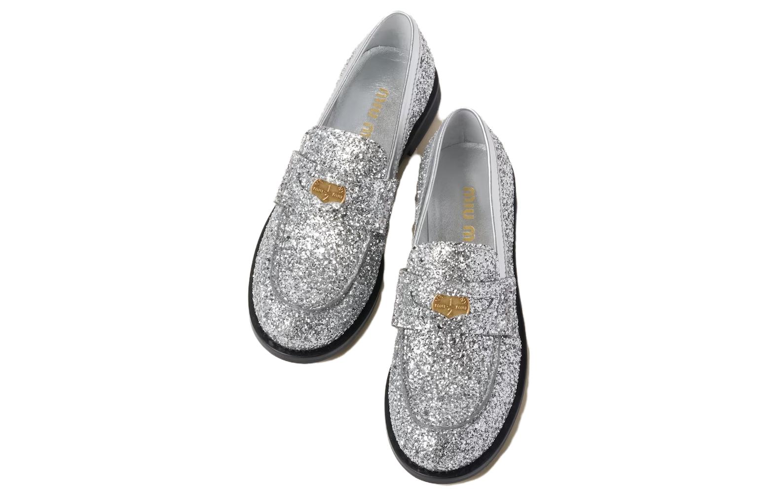(W) MIU MIU Loafers 'Silver CMFT' 圖 3