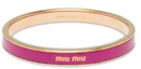 Order (W) MIU MIU 女士热粉色Logo手链. 5JB4082F6TF0029