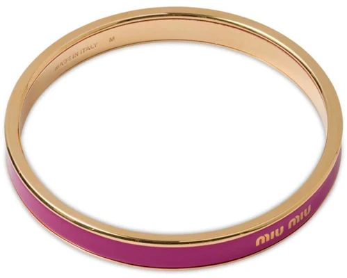 (W) MIU MIU 女士热粉色Logo手链. 5JB4082F6TF0029 Lookbook (W) MIU MIU 女士热粉色Logo手链. 5JB4082F6TF0029