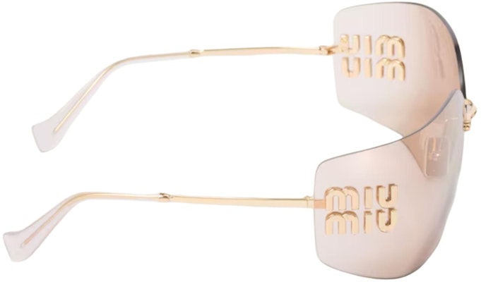 (W) Kacamata Wanita MIU MIU Logo Embossed Irregular - Emas. SMU54YMZVNFE20FC080 Purchase (W) Kacamata Wanita MIU MIU Logo Embossed Irregular - Emas. SMU54YMZVNFE20FC080