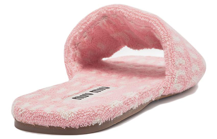 (W) MIU MIU Logo Fashion Slides 'Pink' 圖 4