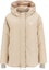 Order (Women) MIU MIU Logo Hooded Zip-Up Jacket Beige Long Sleeve Outerwear. ML1080-13FM-F0065