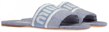 Lookbook (W) MIU MIU Sandal Logo Jacquard Biru Denim 5XX558_3LKY_F0016_F_005
