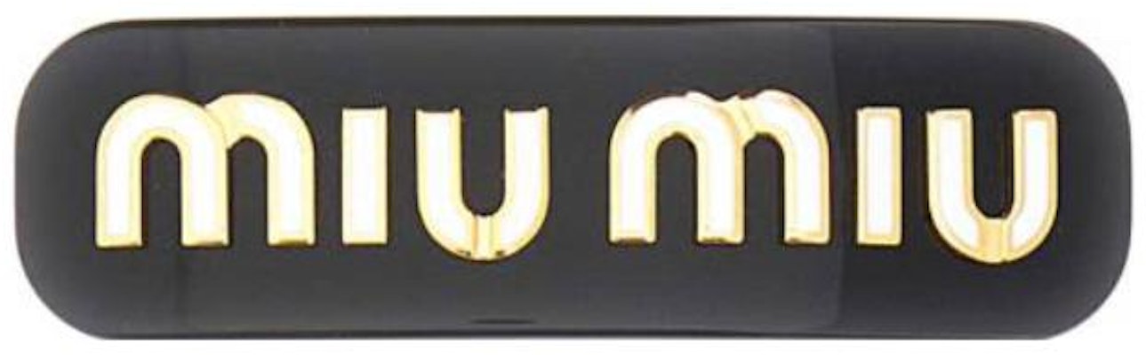 (W) 미우미우 로고 레터 헤어 클립 블랙. 5IF0712F72F0967 Order (W) 미우미우 로고 레터 헤어 클립 블랙. 5IF0712F72F0967
