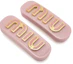Buy (W) MIU MIU 粉色字母髮夾 女士時尚配件 5IF0722F72F0615