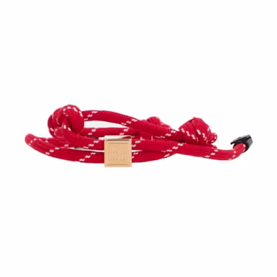 (Women) MIU MIU Logo Metal Bracelet for Women in Red. 5IB5383L74F0011