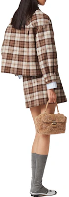 (W) Miu Miu 格紋羊毛休閒外套 卡其色 ML1021-139S-F0324-S-OOO Shop (W) Miu Miu 格紋羊毛休閒外套 卡其色 ML1021-139S-F0324-S-OOO