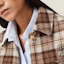 Details for (W) Miu Miu 格紋羊毛休閒外套 卡其色 ML1021-139S-F0324-S-OOO