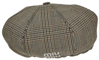 (Women) MIU MIU Logo Wool Beret Brown 5HC0752F82 (Women) MIU MIU Logo Wool Beret Brown 5HC0752F82